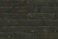 Zwart Mangan, Manganese Black czarna cegła ręcznie wypalana, ciemna cegła do wnętrz, cegła dekoracyjna